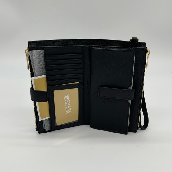 Michael Kors Large X Chain Shoulder Tote Bag & Double Zip Wallet Wristlet - Picture 12 of 13